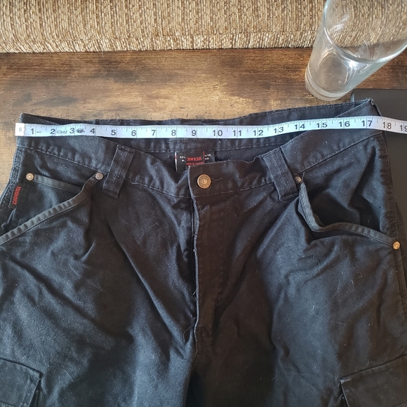 Mens Tough Duck Work Pants Black - Picture 13 of 14